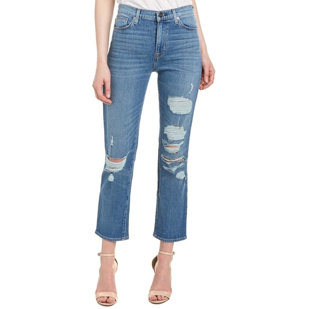 Hudson Zoeey High Waist Ankle Straight Leg Jeans, Kool, Size 30, NWT